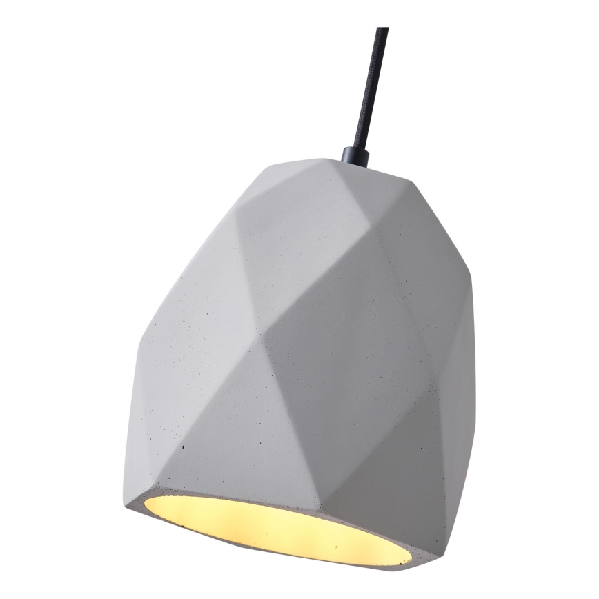 Lestenec na vrvici 1xE27/40W/230V siva
