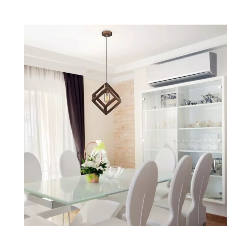 Lestenec na vrvici 1xE27/60W/230V bron