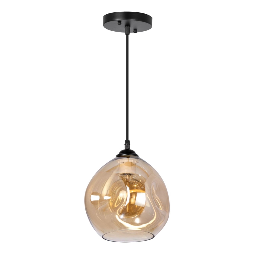 Lestenec na vrvici 1xE27/60W/230V črna/dimna