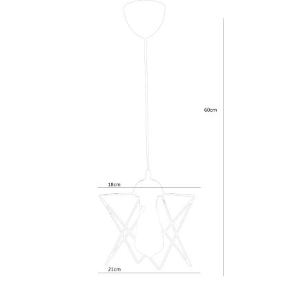 Lestenec na vrvici 1xE27/60W/230V