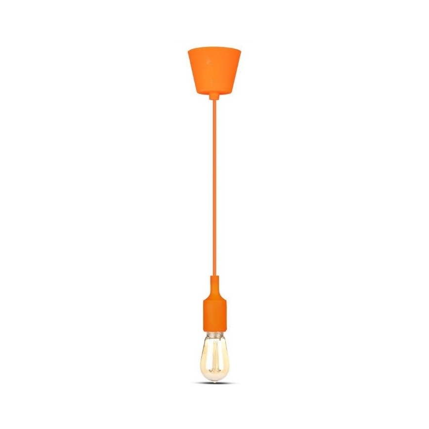 Lestenec na vrvici 1xE27/60W/230V oranžna