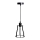 Lestenec na vrvici 1xE27/60W/230V pr. 15 cm črna