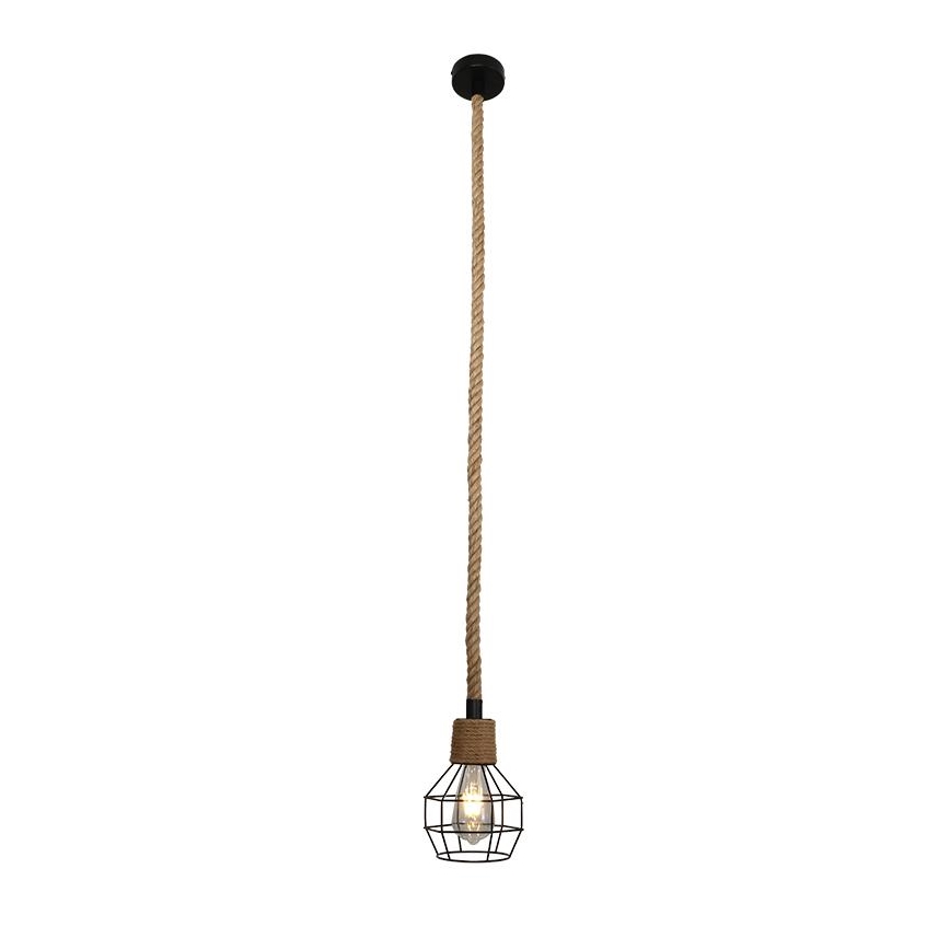 Lestenec na vrvici 1xE27/60W/230V pr. 15 cm