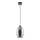 Lestenec na vrvici 1xE27/60W/230V pr. 16 cm črna