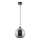 Lestenec na vrvici 1xE27/60W/230V pr. 20 cm črna