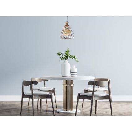 Lestenec na vrvici 1xE27/60W/230V pr. 22 cm baker