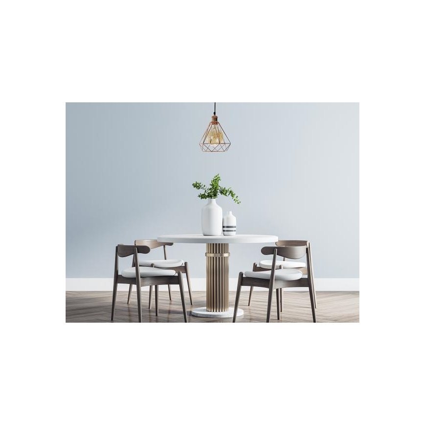 Lestenec na vrvici 1xE27/60W/230V pr. 22 cm baker