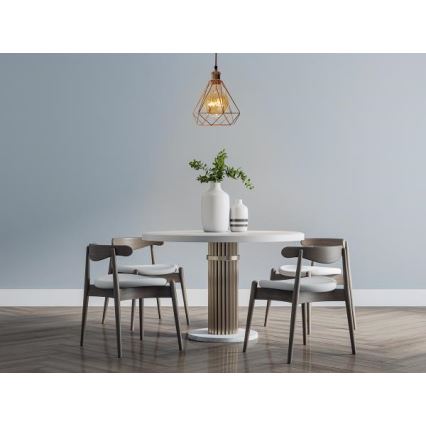 Lestenec na vrvici 1xE27/60W/230V pr. 22 cm baker