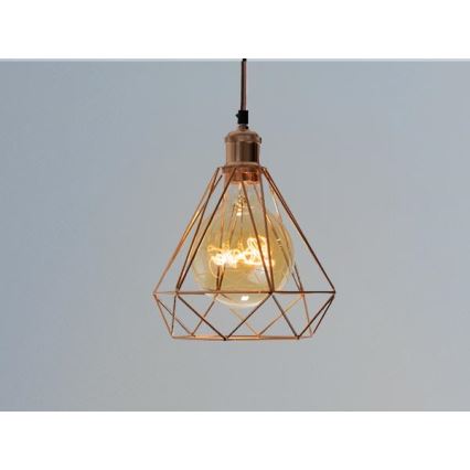 Lestenec na vrvici 1xE27/60W/230V pr. 22 cm baker