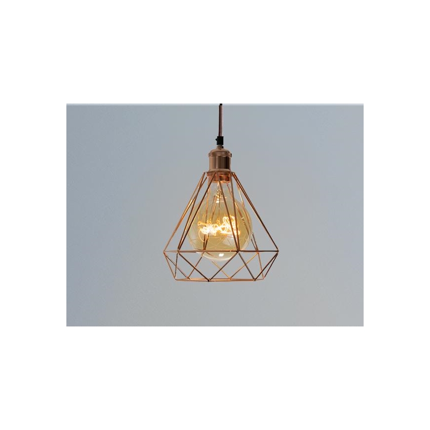 Lestenec na vrvici 1xE27/60W/230V pr. 22 cm baker