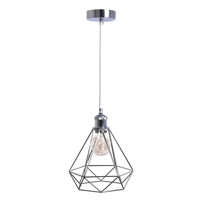 Lestenec na vrvici 1xE27/60W/230V pr. 22 cm sijajni krom