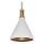 Lestenec na vrvici 1xE27/60W/230V pr. 23 cm bela