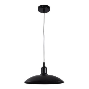 Lestenec na vrvici 1xE27/60W/230V pr. 29 cm črna