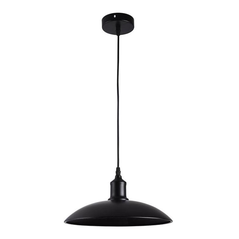 Lestenec na vrvici 1xE27/60W/230V pr. 29 cm črna