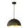Lestenec na vrvici 1xE27/60W/230V pr. 30 cm črna
