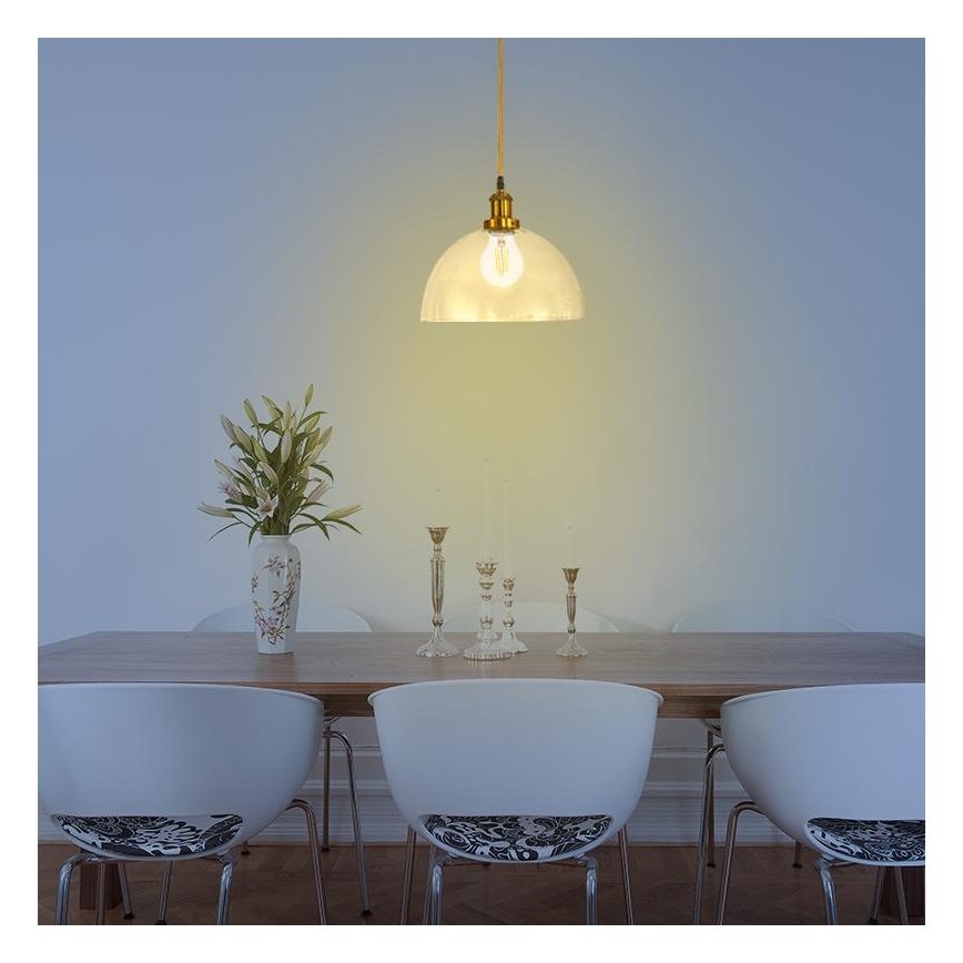 Lestenec na vrvici 1xE27/60W/230V pr. 30 cm