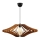 Lestenec na vrvici 1xE27/60W/230V rjava pr. 47 cm