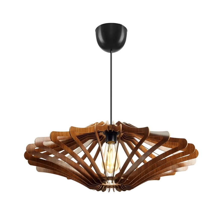 Lestenec na vrvici 1xE27/60W/230V rjava pr. 59 cm