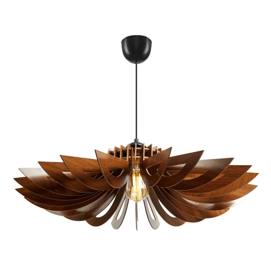 Lestenec na vrvici 1xE27/60W/230V rjava pr. 68 cm