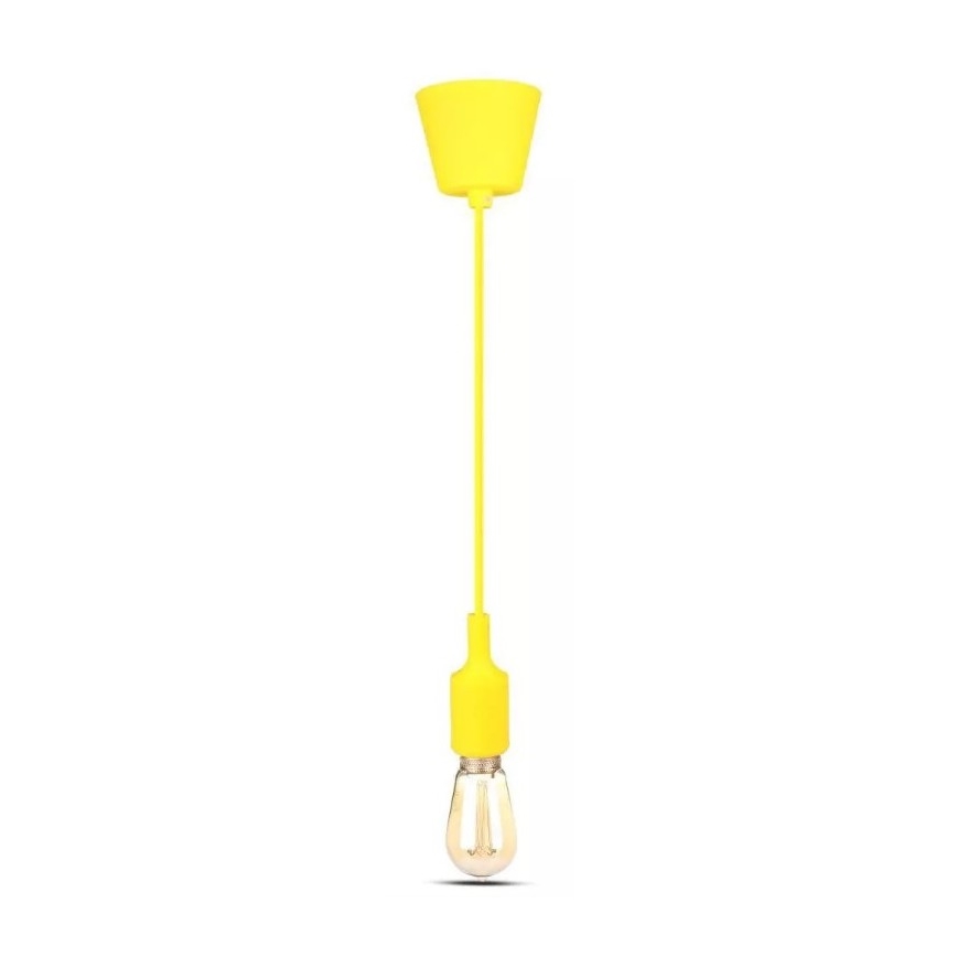 Lestenec na vrvici 1xE27/60W/230V rumen