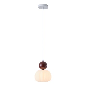 Lestenec na vrvici 1xG9/7W/230V bela/rjava