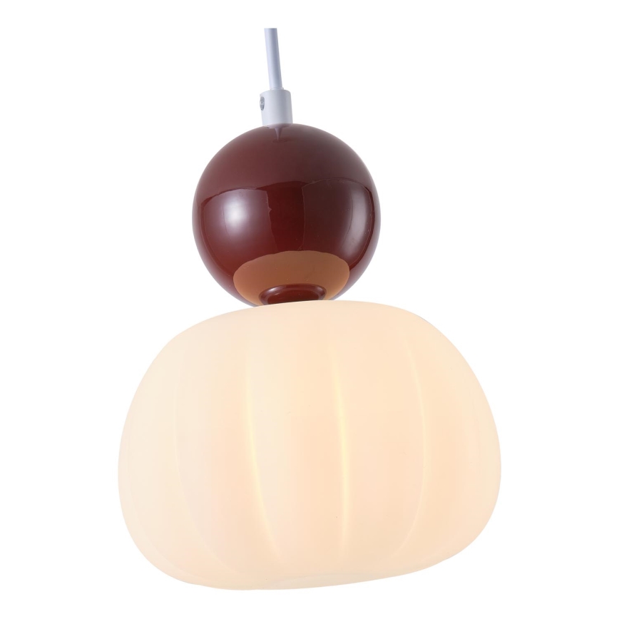Lestenec na vrvici 1xG9/7W/230V bela/rjava
