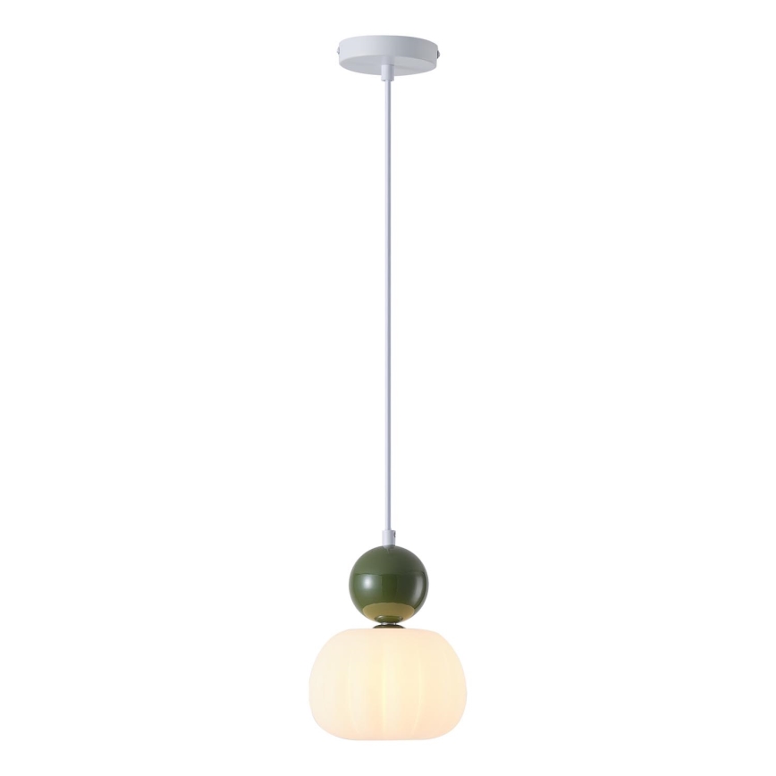 Lestenec na vrvici 1xG9/7W/230V bela/zelena