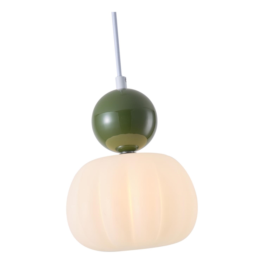 Lestenec na vrvici 1xG9/7W/230V bela/zelena