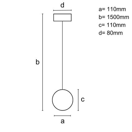 Lestenec na vrvici 1xGU10/10W/230V pepel/trden les črna