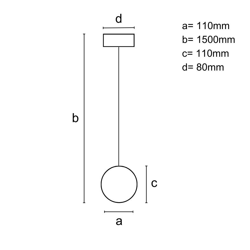 Lestenec na vrvici 1xGU10/10W/230V pepel/trden les črna