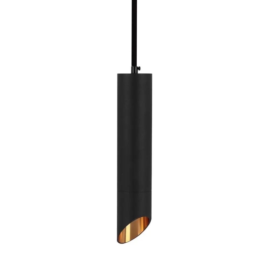 Lestenec na vrvici 1xGU10/35W/230V 20 cm črna