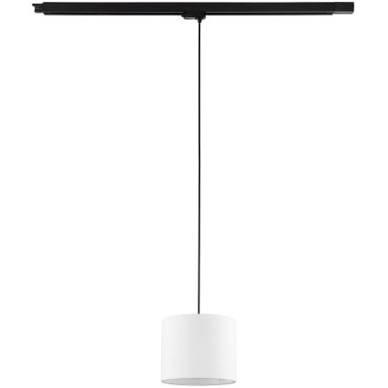 Lestenec na vrvici za tračni sistem 3-fazni TRACER 1xE27/15W/230V pr. 20 cm črna/bela