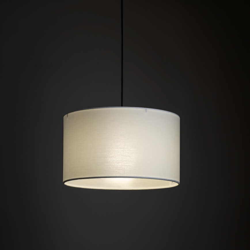 Lestenec na vrvici za tračni sistem 3-fazni TRACER 1xE27/15W/230V pr. 38 cm črna/bela