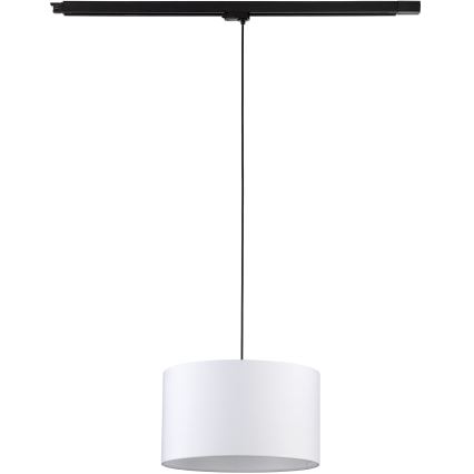 Lestenec na vrvici za tračni sistem 3-fazni TRACER 1xE27/15W/230V pr. 38 cm črna/bela