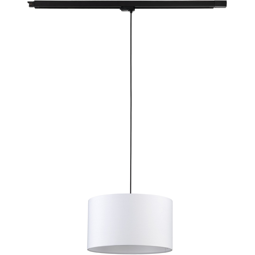 Lestenec na vrvici za tračni sistem 3-fazni TRACER 1xE27/15W/230V pr. 38 cm črna/bela