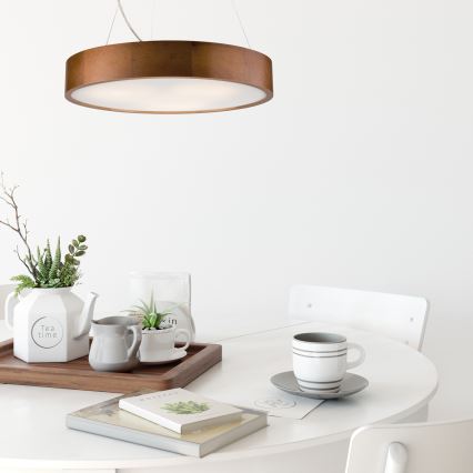 Lestenec na vrvici 3xE27/60W/230V ø 47 cm bor