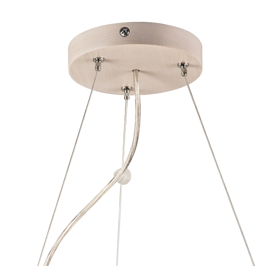 Lestenec na vrvici 3xE27/60W/230V ø 47 cm bor
