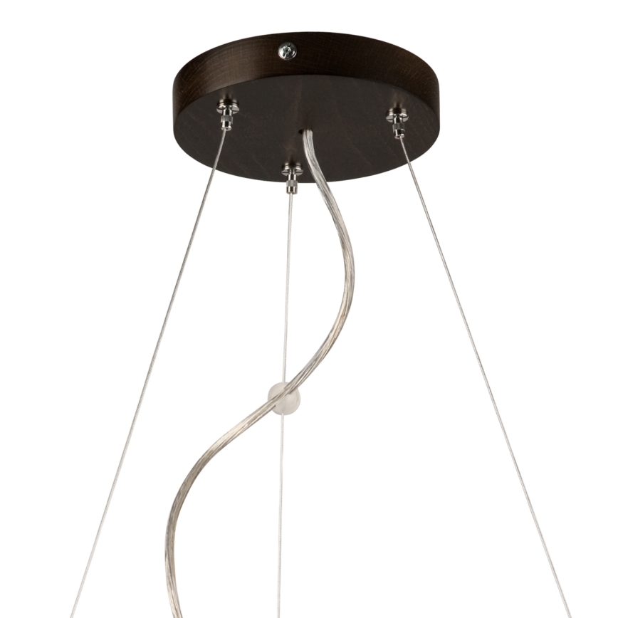 Lestenec na vrvici 3xE27/60W/230V ø 47 cm bor