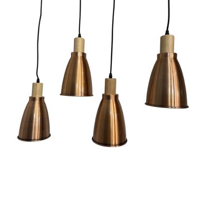 Lestenec na vrvici 4xE27/60W/230V baker