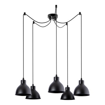 Lestenec na vrvici 5xE27/60W/230V spider