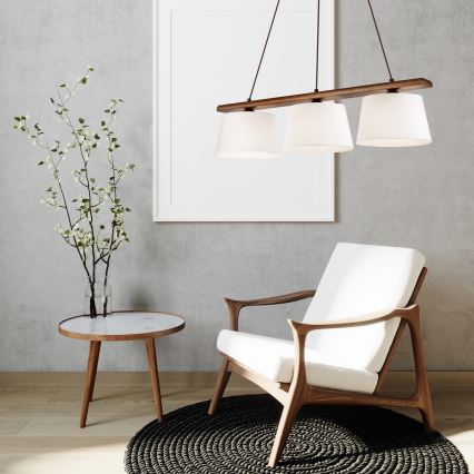 Lestenec na vrvici AIDA 3xE27/60W/230V - FSC certifikat