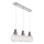 Lestenec na vrvici AKSO 3xE14/40W/230V srebrna