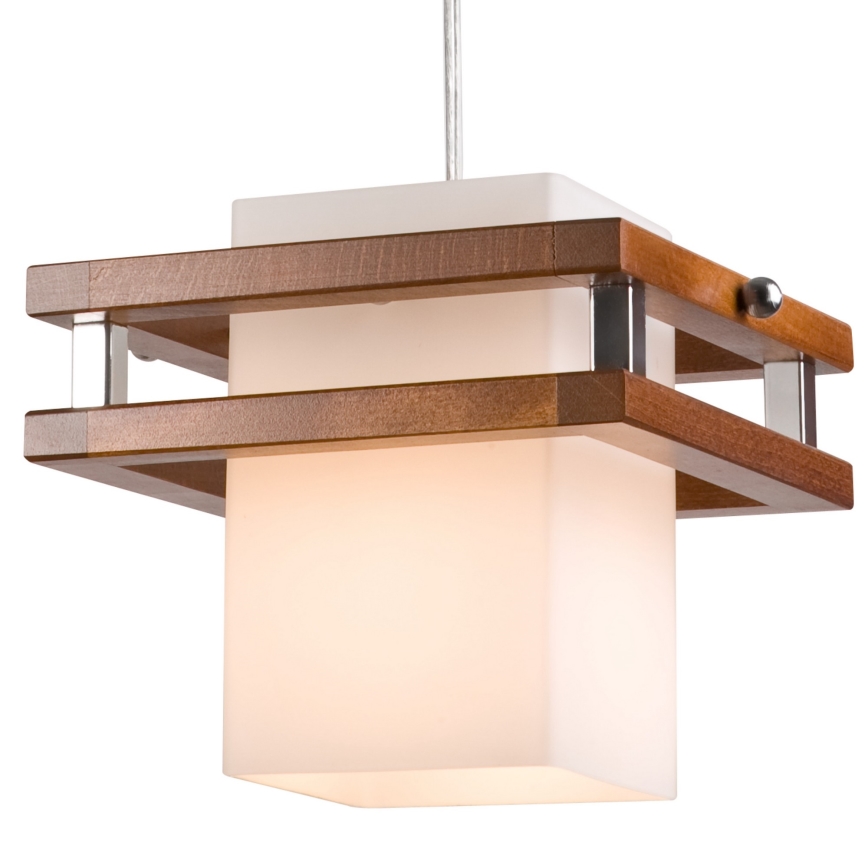 Lestenec na vrvici ALAN 1xE27/60W/230V bukev