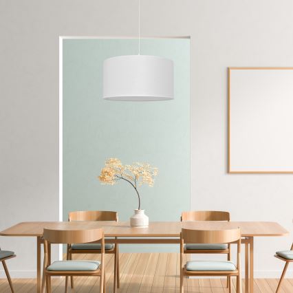 Lestenec na vrvici ALBA 1xE27/15W/230V pr. 40 cm bel