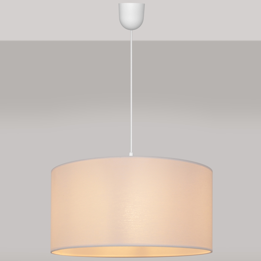 Lestenec na vrvici ALBA 1xE27/15W/230V pr. 40 cm bel