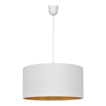 Lestenec na vrvici ALBA 1xE27/15W/230V pr. 40 cm bela/zlata