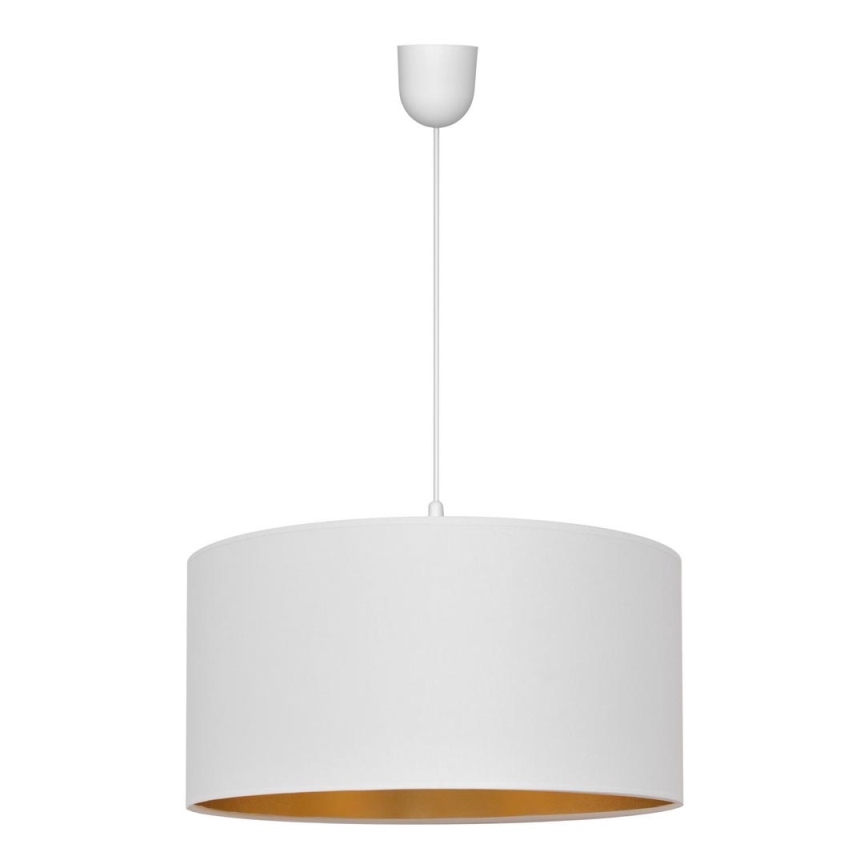 Lestenec na vrvici ALBA 1xE27/15W/230V pr. 40 cm bela/zlata