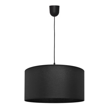 Lestenec na vrvici ALBA 1xE27/15W/230V pr. 40 cm črn