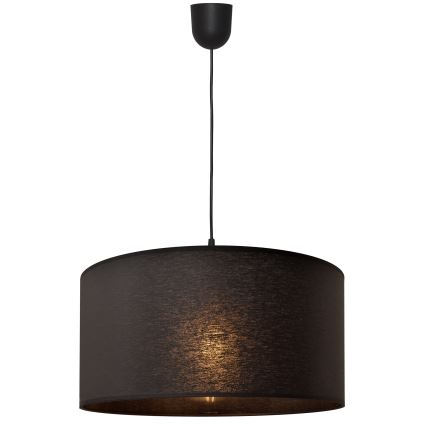 Lestenec na vrvici ALBA 1xE27/15W/230V pr. 40 cm črn