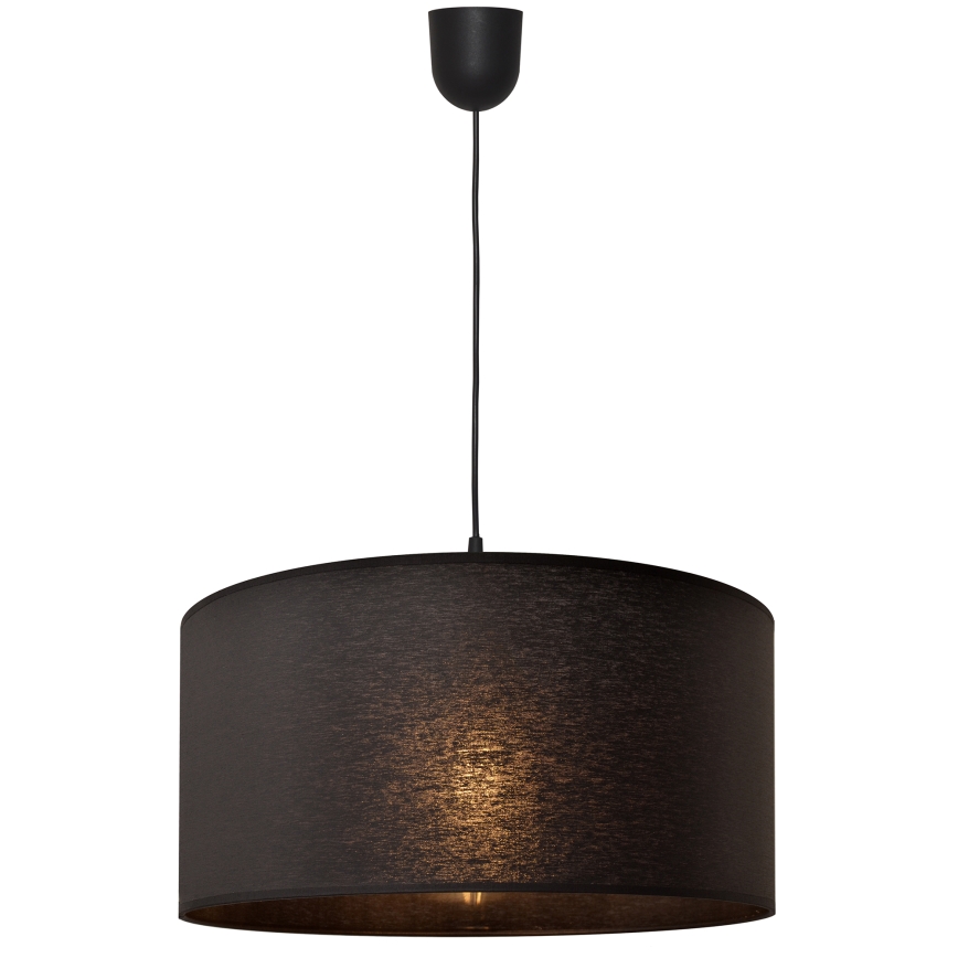 Lestenec na vrvici ALBA 1xE27/15W/230V pr. 40 cm črn